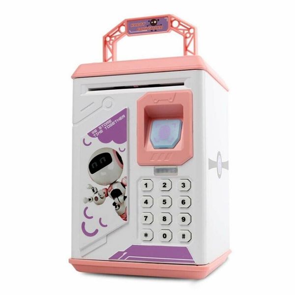 Electronic Saving Piggy Bank ATM Fingerprint