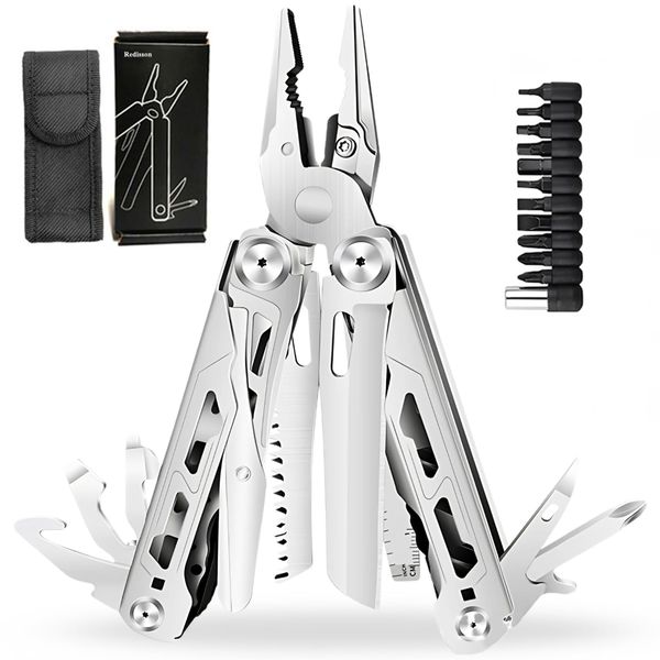 27-in-1 Multitool Pliers,Stainless Steel EDC Multi Tool with Bits &amp; Sheath