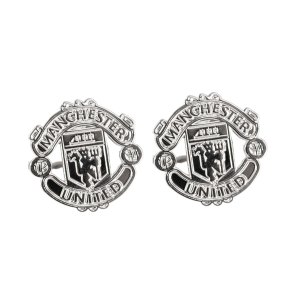 OTC Metallic Manchester United Soccer Fan Cufflinks - Man Utd Gift for Men