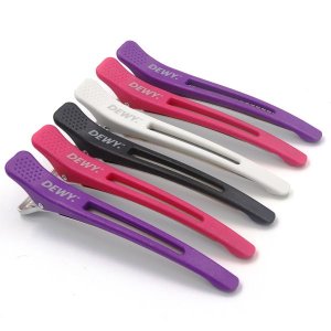 Dewy - Hair Sectioning Clips / Styling Jaw Clips (Set of 6 Multicolour)