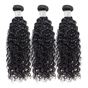 14inch Human Hair Bundle Water Wave Hair Bundle 200g Black 3pcs Pack Hair