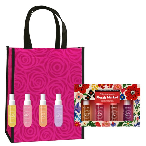 Kosy Mosy Florals Market Women Body Mist Set | 4 x 40ml &amp; Gift Bag COMBO