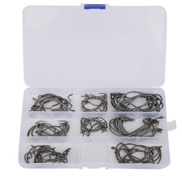 100 Pieces Luminous Fishing Jigs Round Head Hooks