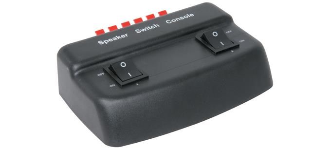 AV Link SSW2B 2-Way Loudspeaker Selector 50W - Black