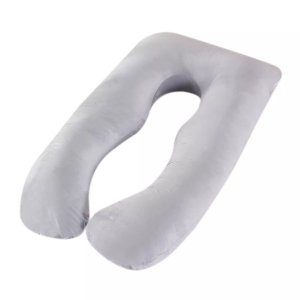 U-Shaped Full Body Pregnancy Pillow - Grey