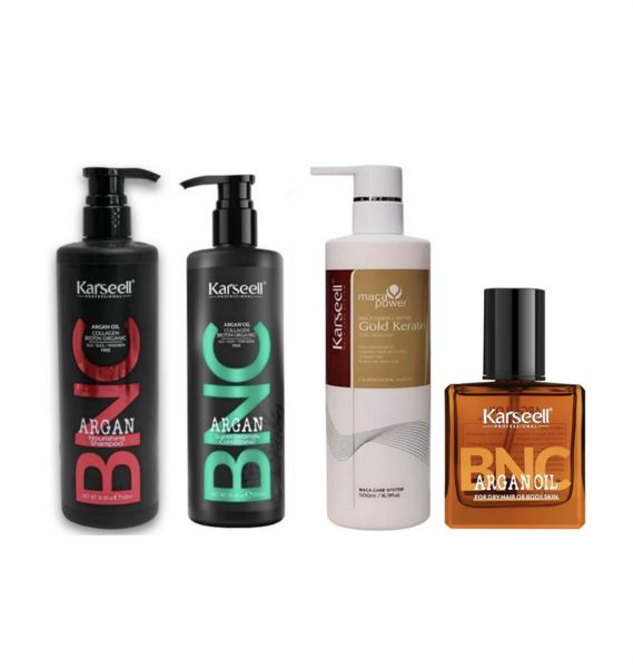 Karseell Professional Argan &amp; Gold Keratin Hair Revival System