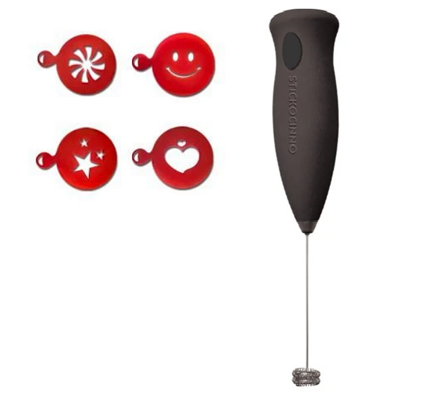 Milex Frother Stick O Cinno With Sprinkle Stencils (Red)