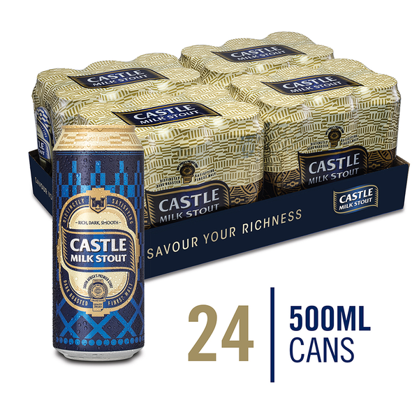 Castle Milk Stout Local Beer 24 x 500ml Can