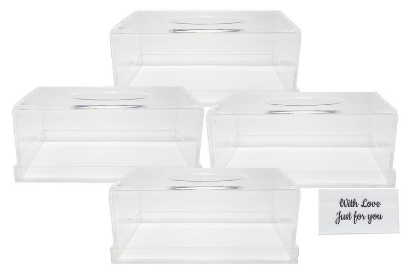 Acrylic Tissue Box Set (4 Piece)