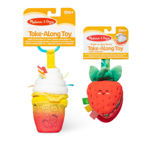 Melissa &amp; Doug Bubble Tea &amp; Peek-a-Boo Berry Take-Along Toy Bundle
