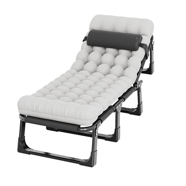 Adjustable Fold Camping Cot w/Mattress, 450lbs for Adults &amp; Kids