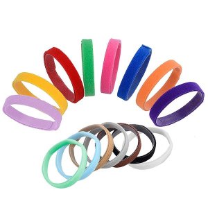 DHAO-12 Pics Adjustable Hook &amp; Loop Collars in 12 Colors Pet Dogs/Cats