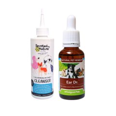 Feelgood Health Ear Dr (30ml) + SilverSolve Ear Cleanser (200ml) Pet Combo