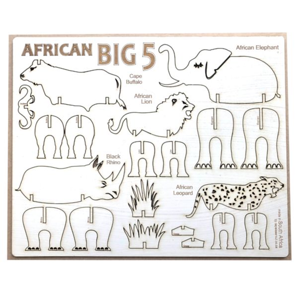 African Big 5 Flatpack - 20 Piece
