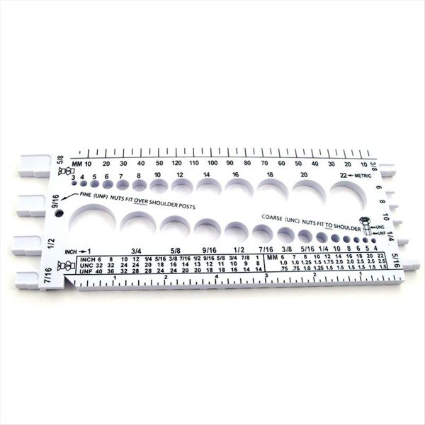 Bolt Nut Thread Inch&amp;Metric Thread Tester Bolt Gauges-A