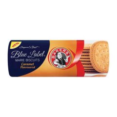 Bakers Blue Label Caramel Flavoured Marie Biscuits 2×200 g - Tea Biscuits