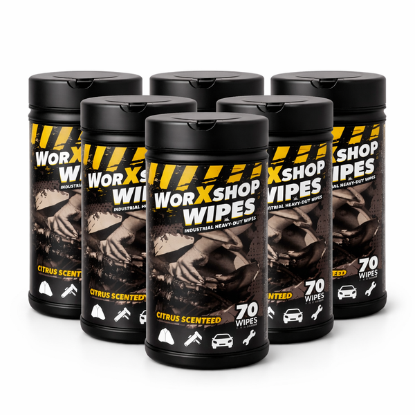 Worxshop Heavy-Duty Cleaning Wipes - 6 Pack (6 x 70 Wipes)