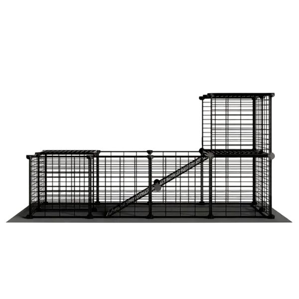 Pet Heavy Duty Small Animal Metal Cage Playpen With Waterproof Mat - 145cm