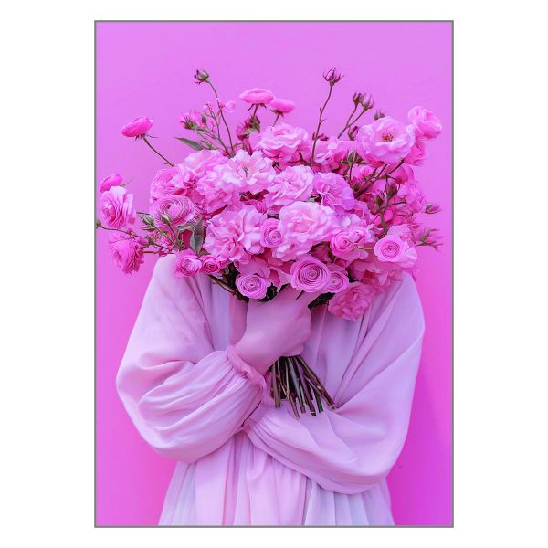Elegant Pink Bouquet- A1 Poster