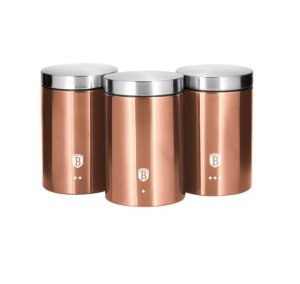 Berlinger Haus Canister Set - Rose Gold (3 Piece)