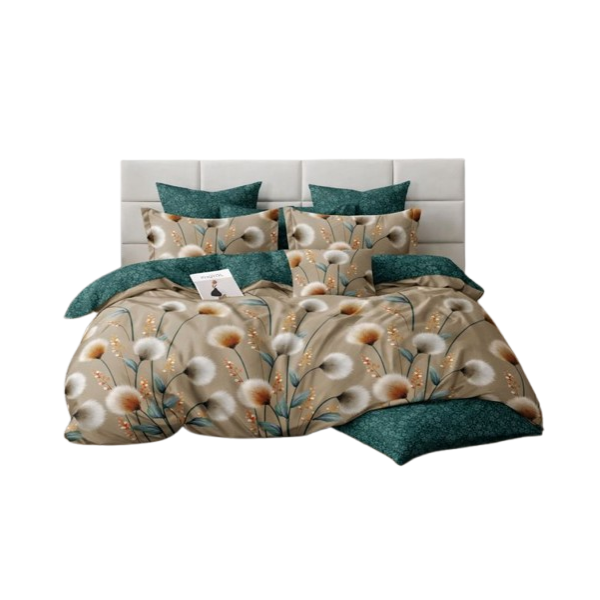 Linen Boutique - Duvet Cover Set Reversible-DandelionBrown