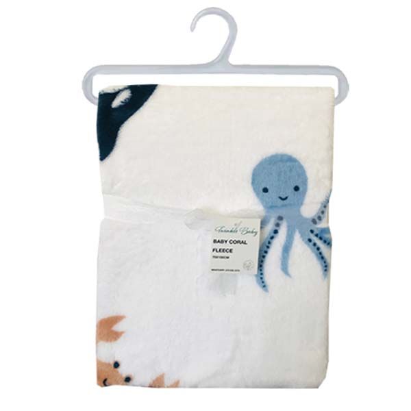 Blue Boy Coral Fleece Baby Blanket-75x100cm