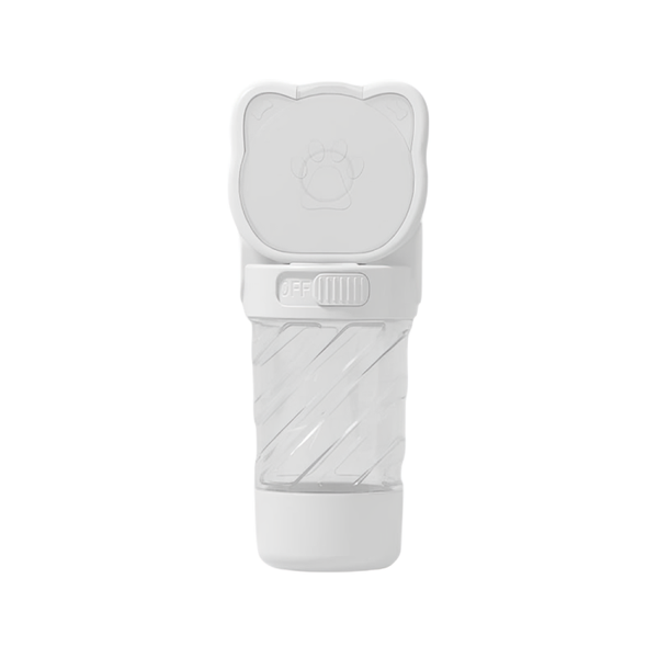 Multifunctional portable feeding and drinking cup - white