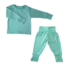 Baby/Toddler/Kids Pajamas - Foldover Cuffs - Teal