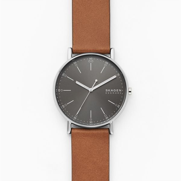 Skagen Signatur Brown Leather Watch - SKW6578
