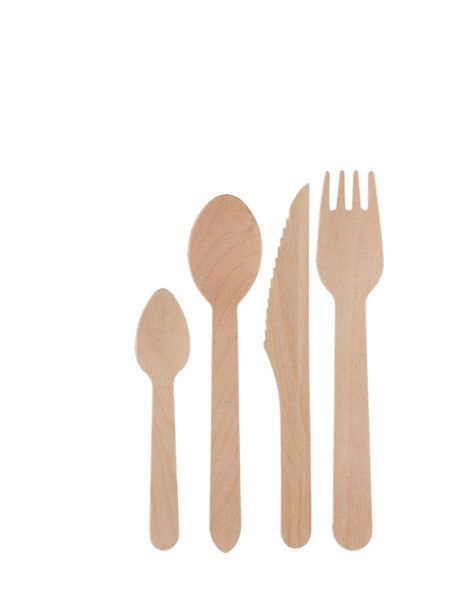 Eco-friendly Cutlery Pack -Knife, Fork, Spoon &amp; Tea Spoons - Pack Of 100
