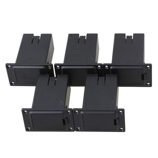 Black 9V Guitar Battery Holder Active Guitar Bass Pickup Pack of 5
