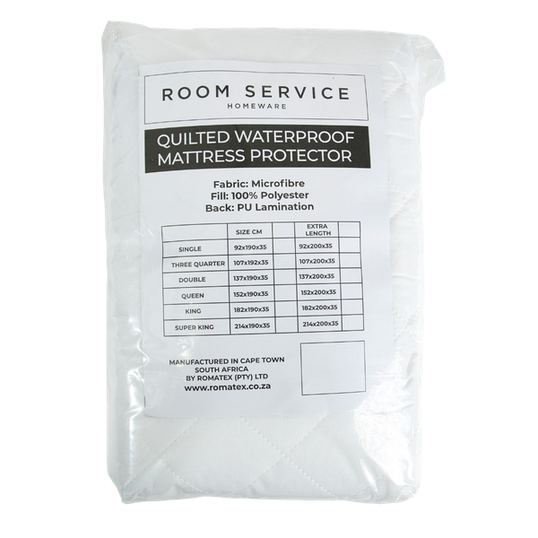 Room Service Quilted Waterproof Mattress Protector