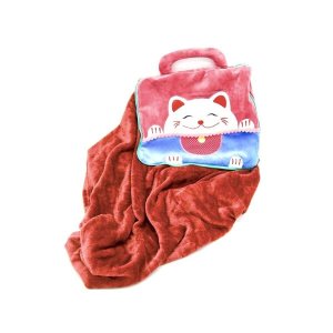 Soft Plush Fleece 2 in 1 Pillow &amp; Blanket Combo Animal Design