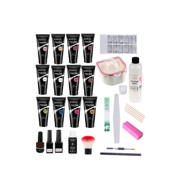Professional Poly Gel Colours Nail Kit - 30 Pieces