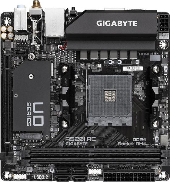 GIGABYTE A520I AC DDR4 AMD Socket AM4 Motherboard