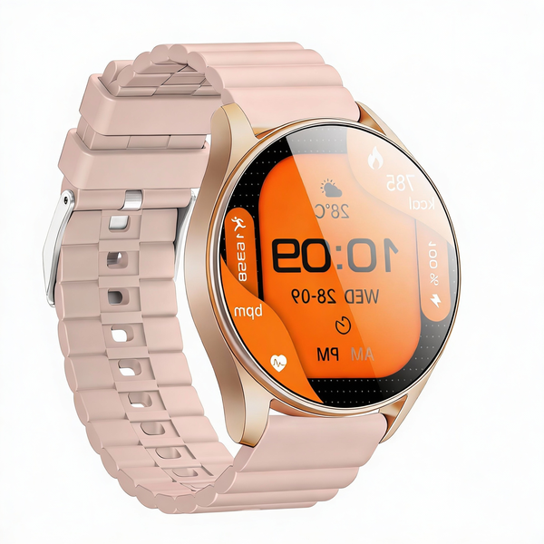 GPS Smart Watch 100+ Sports Modes Heart Rate Blood Oxygen Sleep Gold