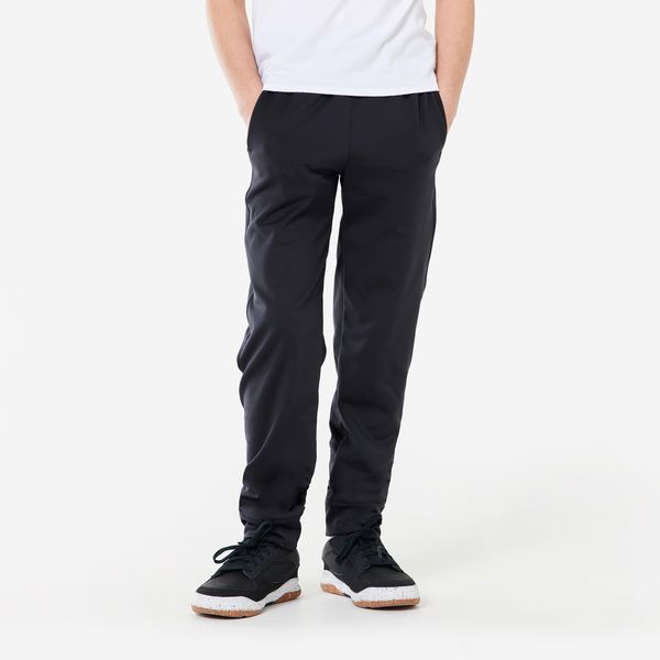 Domyos Kids' Warm Breathable Jogging Bottoms S500 - Black