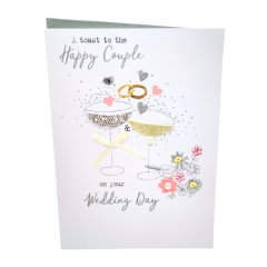 Wedding card - A Toast to the Happy Couple