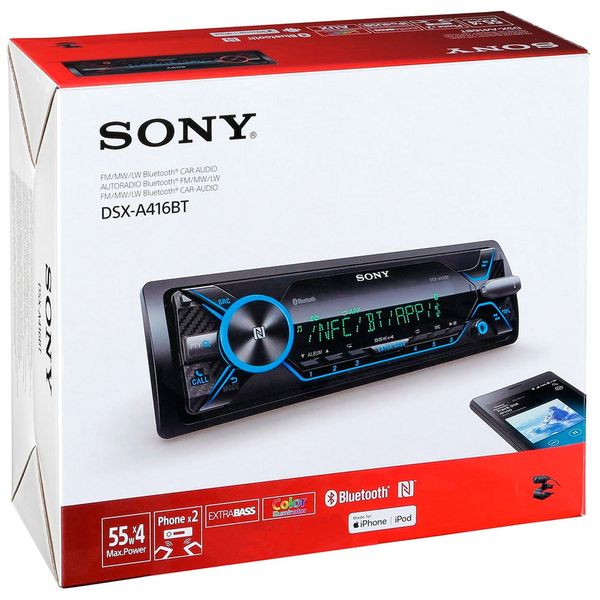Sony DSX-A416BT Media Car Radio Receiver with Bluetooth &amp; USB