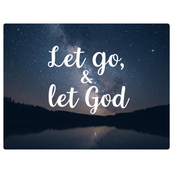 Stary Night Let God Faith Printed Mouse Pad