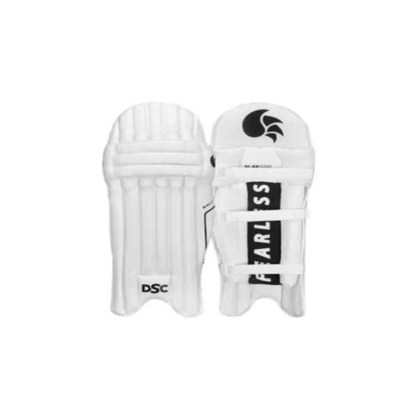 DSC Cricket Batting Pads Brh Blak 6000 - White/Black