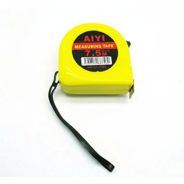 Aiyi 7.5 Metre Pocket Measuring Tape with Durable Steel Blade