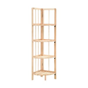 Wooden Corner Shelf 4 Tier