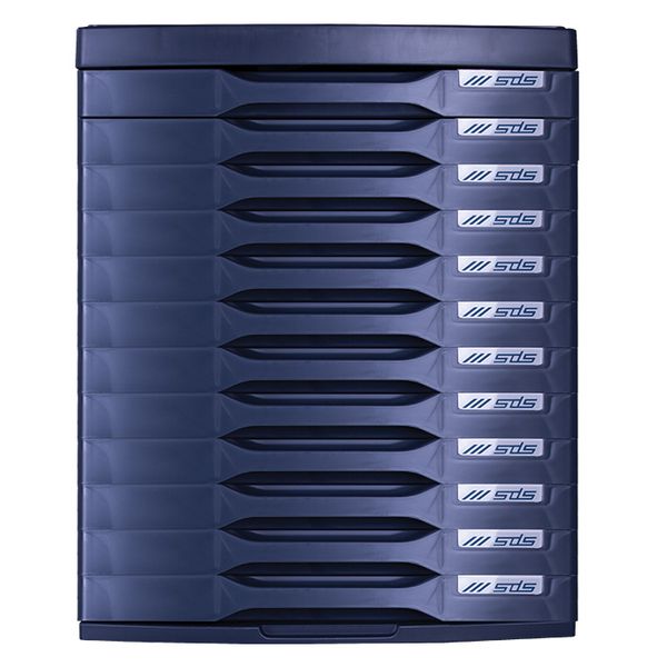 SDS - 12 Drawer Filing System - Anthracite Grey