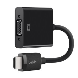 Belkin HDMI to VGA Adapter with Micro-USB Power- Black