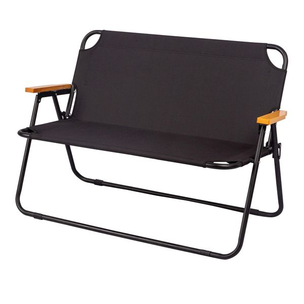 Double Camping Chair Sofa Loveseat, Oversized Folding Bench Chair