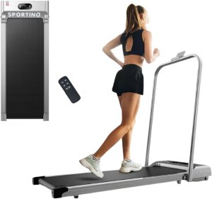 SPORTINO Walking Jogging Machine, Smartphone App/Remote Control, Dual Mode