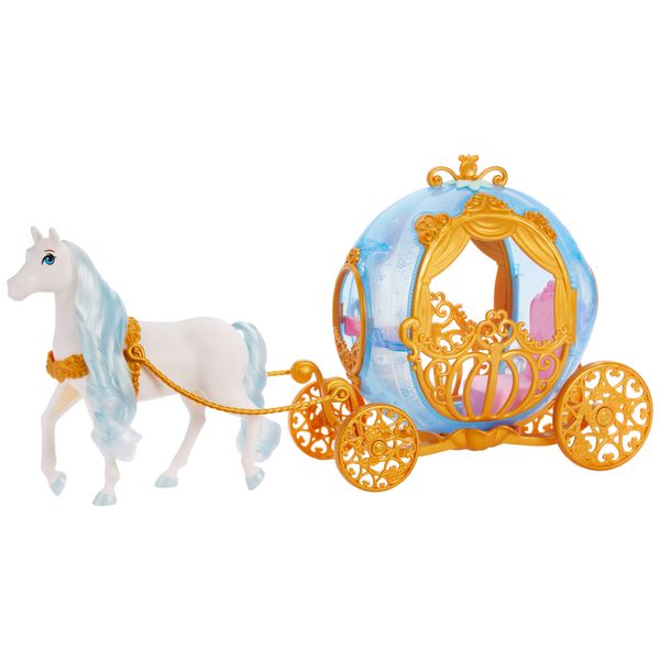Disney Princess Cinderella'S Rolling Carriage With White Horse