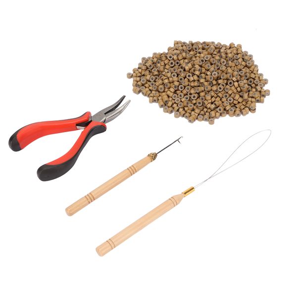 Micro Ring Hair Tool Kit with Pliers and Hook
