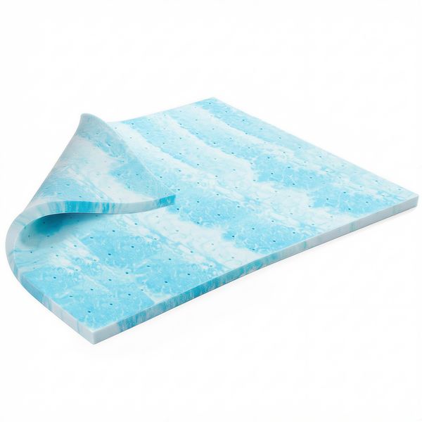 Gel Infused Memory Foam Mattress Topper Enhanced Breathable Version Single